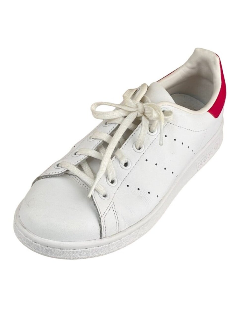 Adidas Stan Smith Ortholite Unisex White/Red Sneakers Size US 7M 8.5W - Picture 6 of 13